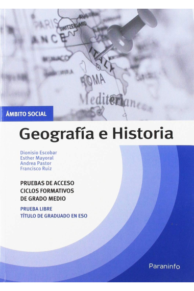 Geografía e Historia.-Pruebas de acceso Ciclos formativos Grado Superior