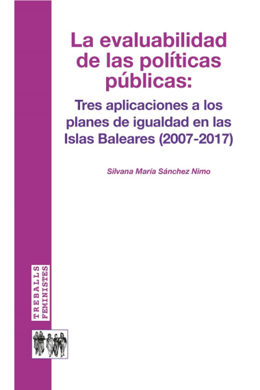 LA EVALUABILIDAD DE LAS POLITICAS PUBLICAS: