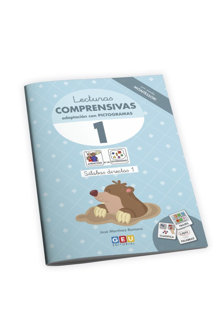 LECTURAS COMPRENSIVAS 1 EI CON PICTOGRAMAS PAUTA MONTESSORI