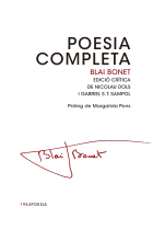 Poesia completa de Blai Bonet (Edició crítica de Nicolau Dols i Gabriel S.T. Sampol)