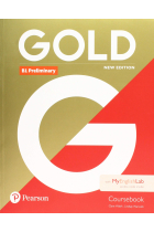 Gold B1 Preliminary New Edition Revised exam from 2020 - Coursebook and MyEnglishLab Pack