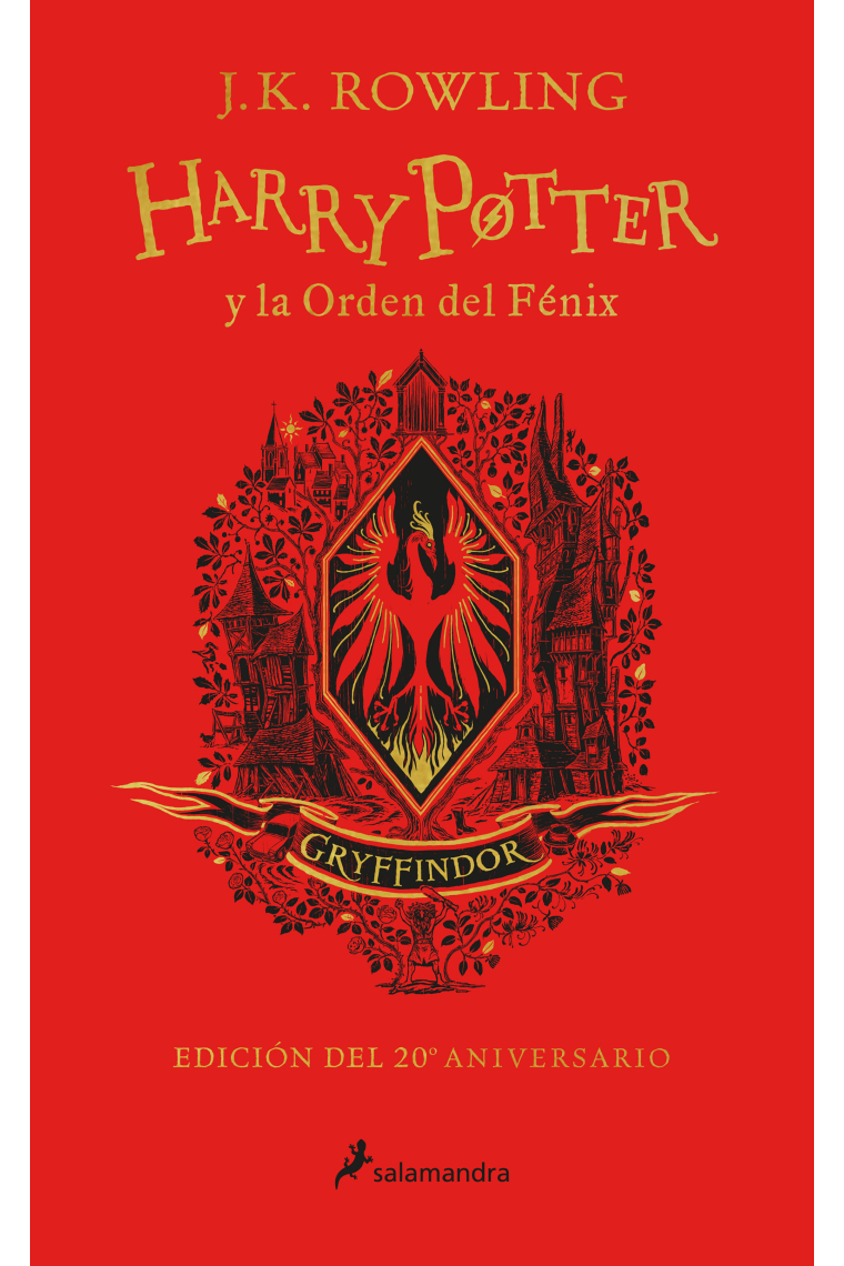 Harry Potter y la Orden del Fénix ROJO  (edición Gryffindor del 20º aniversario) (Harry Potter)