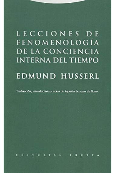 Lecciones de fenomenología de la conciencia interna del tiempo