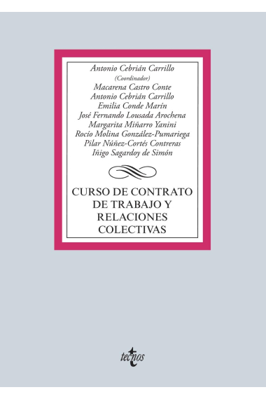 Curso de contrato de trabajo y relaciones colectivas