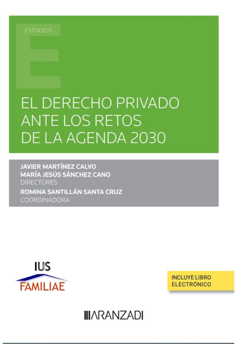 El Derecho privado ante los retos de la Agenda 2030 (Papel e-book)