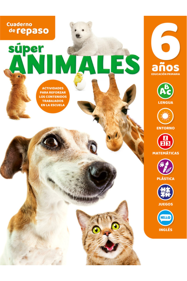 CUADERNO TEMATICO LUMINISCENTE 6 AÑOS SUPER ANIMAL