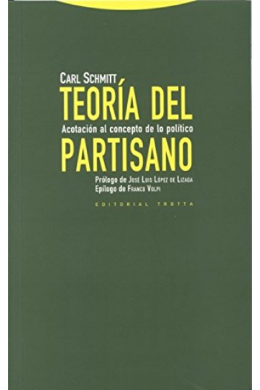 Teoría del partisano: acotación al concepto de lo político