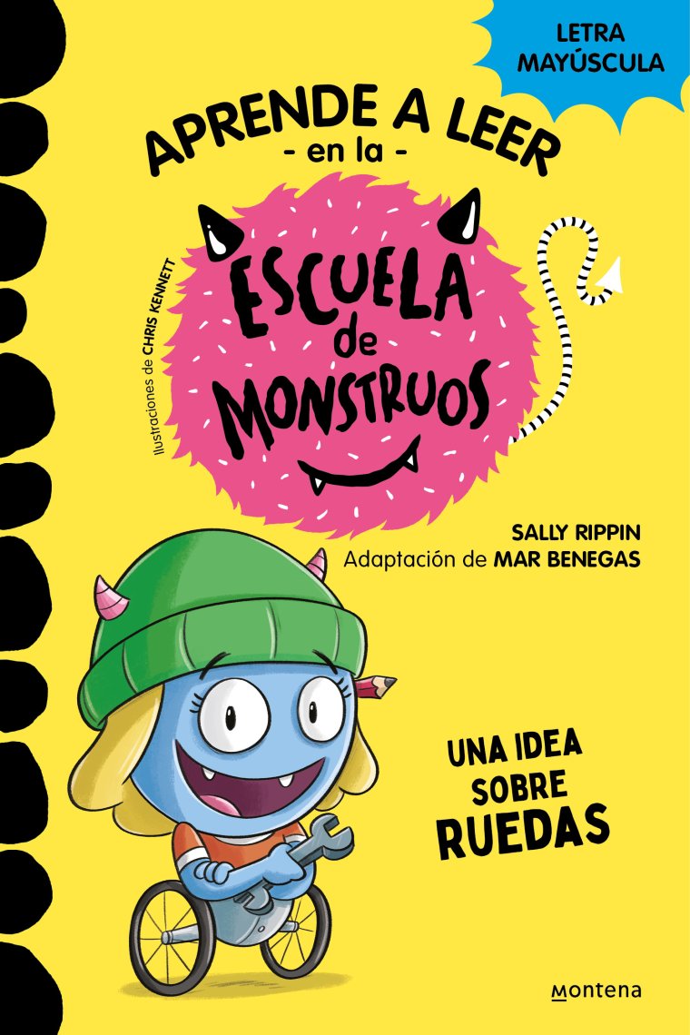 Aprender a leer en la Escuela de Monstruos 12 - Una idea sobre ruedas. En letra MAYÚSCULA para aprender a leer