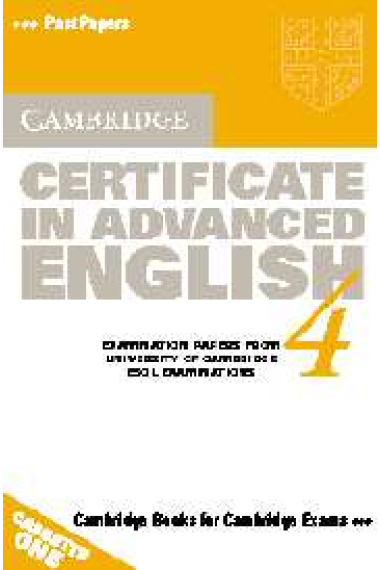 Cambridge certificate in advanced English 4. (2 Cassettes)