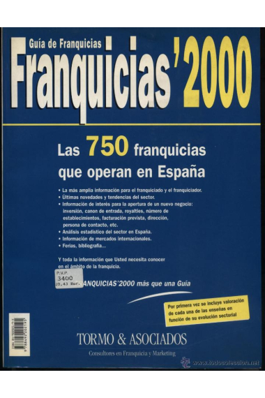 Guía de franquicias  ''2000''. Las 750 franquicias que operan en España