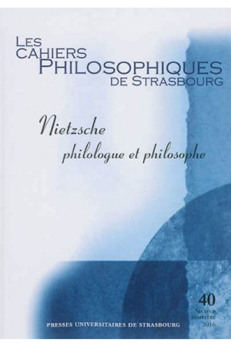 Nietzsche, philologue et philosophe