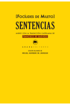 Sentencias (ed. bilingüe). Incluye anexo con la traducción castellana de Francisco de Quevedo