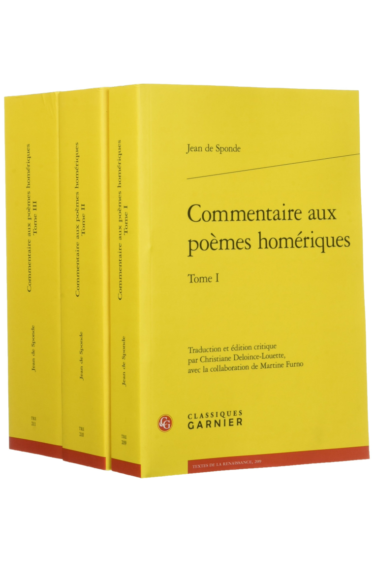 Commentaire aux poemes homeriques, I-III