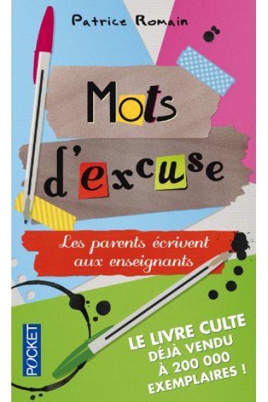 Mots d'excuse : Les parents écrivent aux enseignants (Pocket)