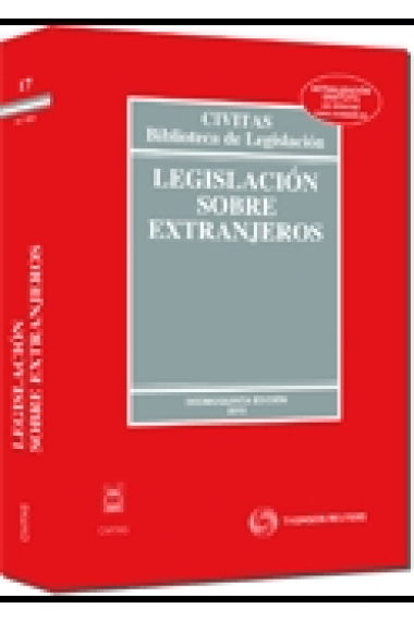 Legislación sobre extranjeros. 15 ed.