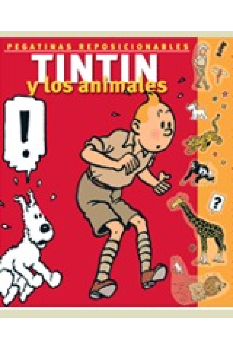 Tintín y los animales (libro de pegatinas)