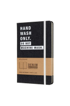 Moleskine* Libreta Denim Large Rayada “HAND WASH ONLY