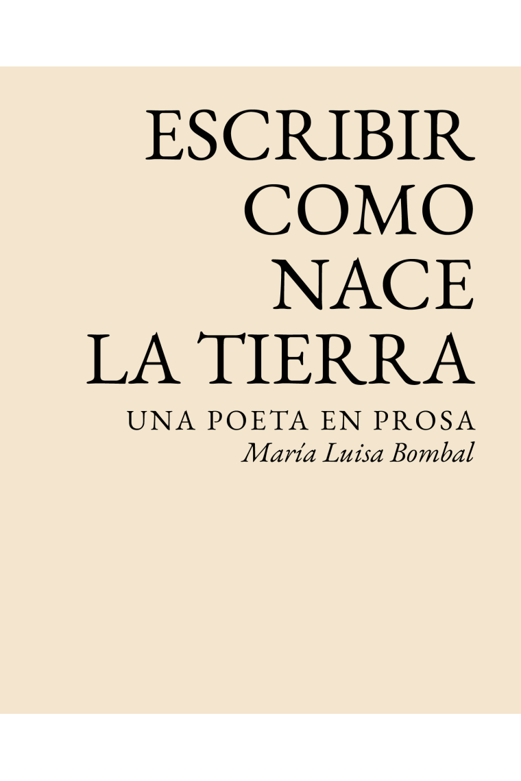 Escribir como nace la tierra