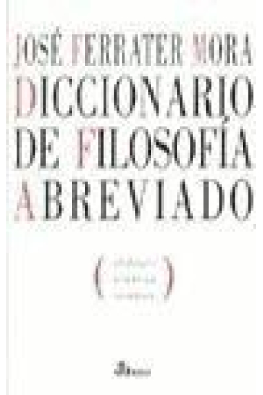 Diccionario de filosofia abreviado