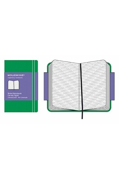 Moleskine* Cuaderno Rayado XSmall (esmeralda)