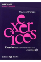 Exercices de grammaire française, et corrigé