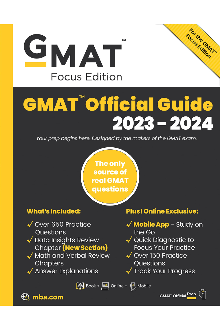 GMAT Official Guide 2023-2024: Book + Online Question Bank