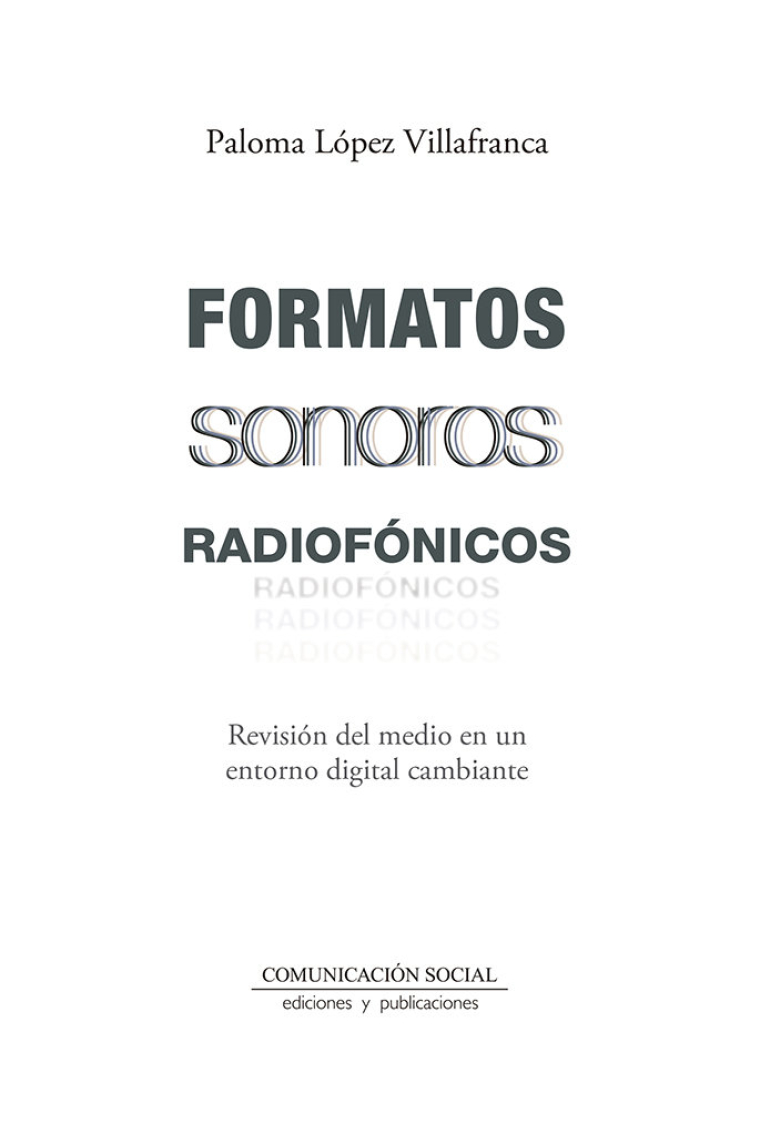 FORMATOS SONOROS RADIOFONICOS