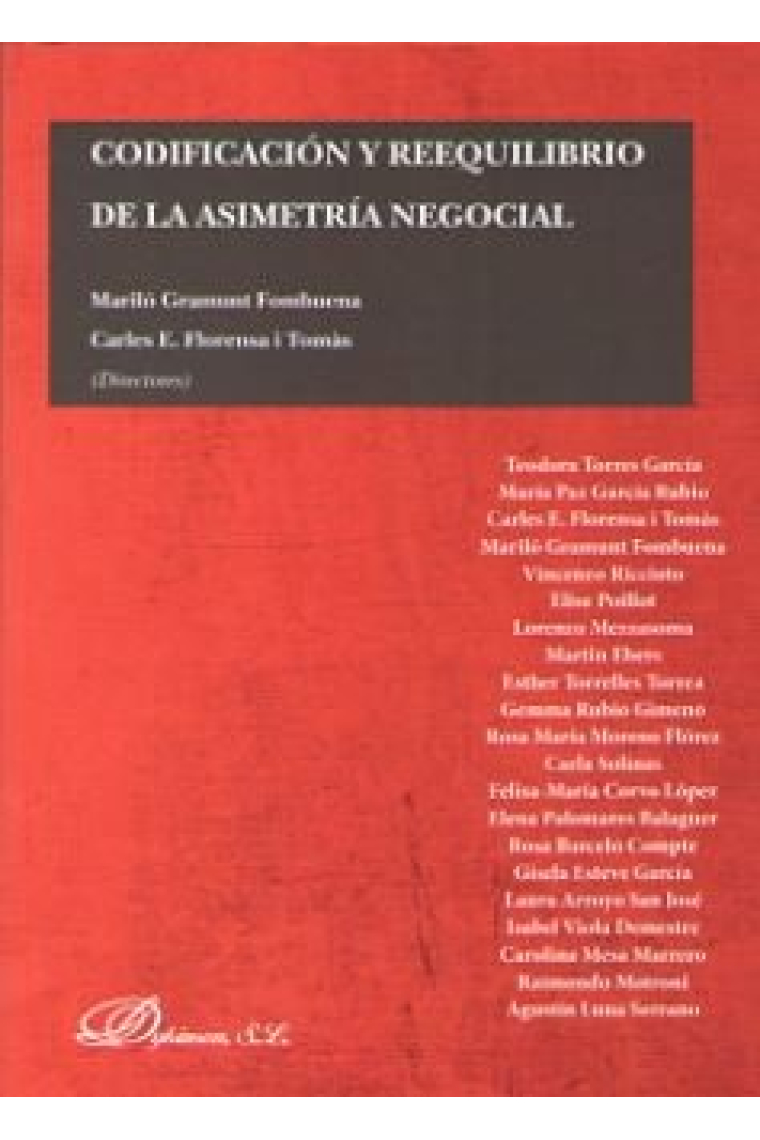 Codificación y reequilibrio de la asimetría negocial