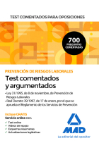 Test comentados para oposiciones sobre Prevención de Riesgos Laborales (Ley 31/1995, de 8 de noviemb