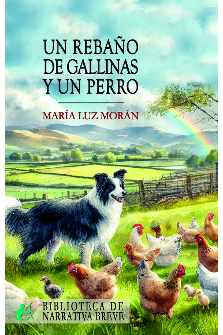 UN REBAÑO DE GALLINAS Y UN PERRO