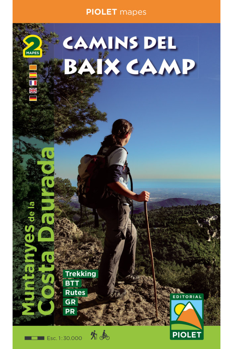 Camins del Baix Camp 1:30.000 (N.E). Muntanya Costa Daurada