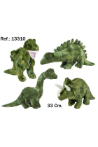 PELUCHE DINOSAURIO VERDE 33CM