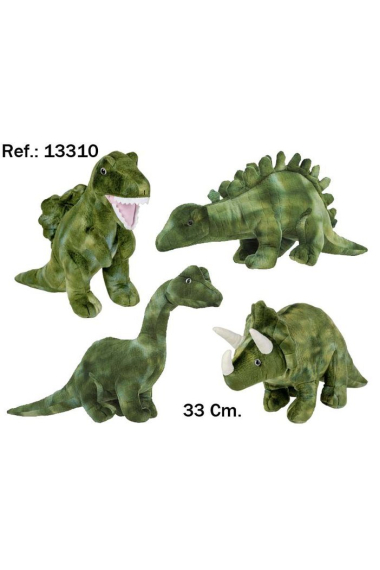 PELUCHE DINOSAURIO VERDE 33CM