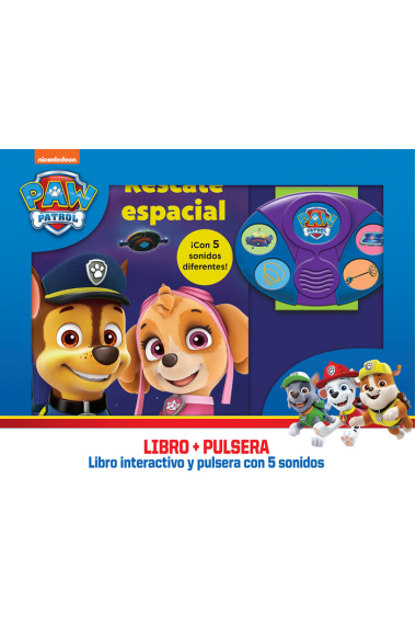 RESCATE ESPACIAL LIBRO INTERACTIVO Y PULSERA CON SONIDOS P