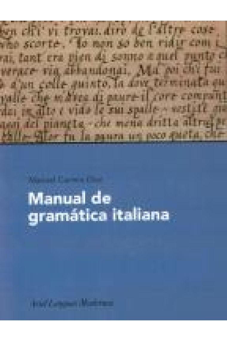 Manual de gramática italiana