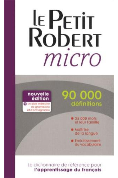 Le Petit Robert Micro