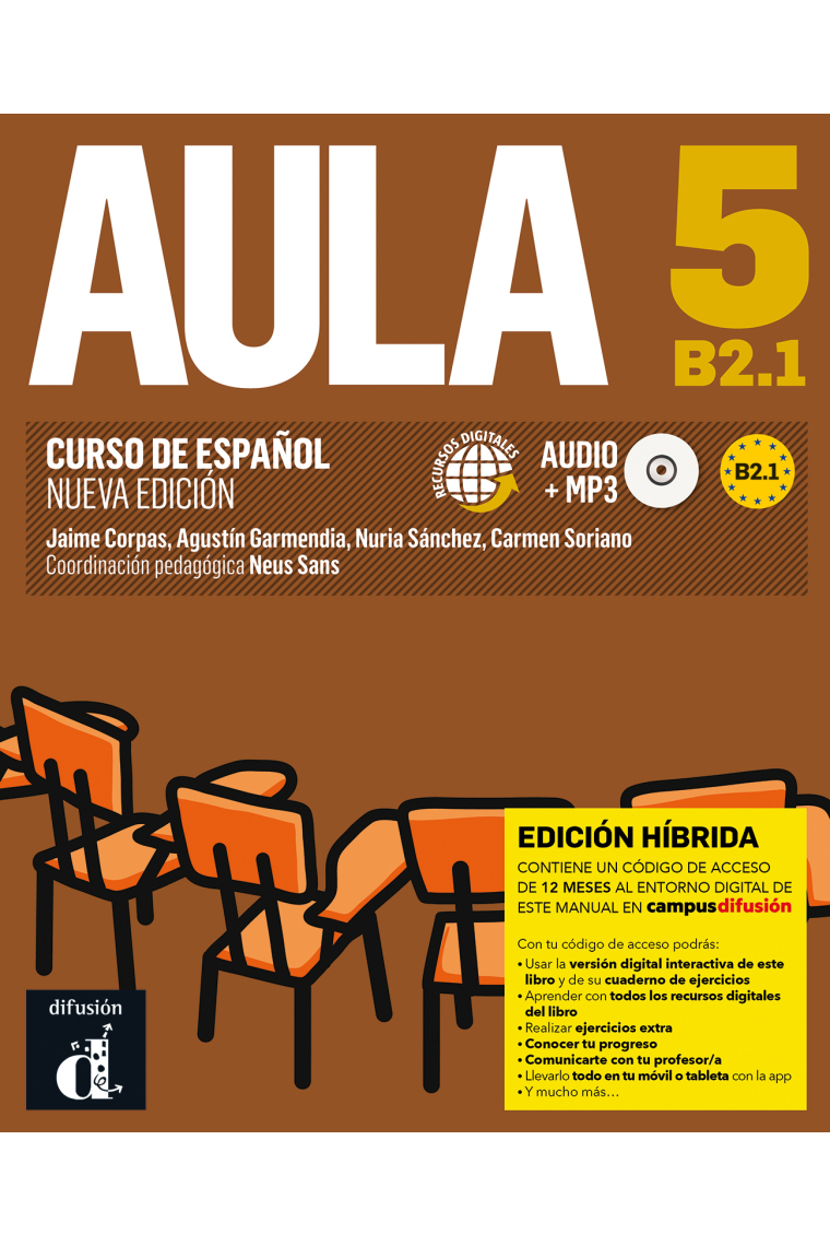 Aula 5 B2.1 Nueva edición. Ed. Híbrida Libro del alumno.