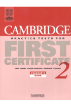 Cambridge Practice Tests for First Certificate 2. Teacher's Book