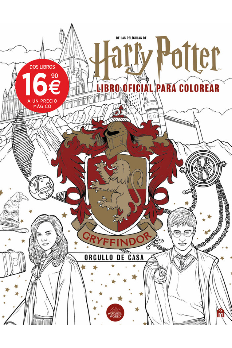 PACK CASAS DE HOGWARTS PARA COLOREAR