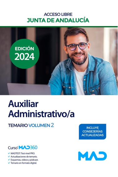 AUXILIAR ADMINISTRATIVO/A ACCESO LIBRE TEMARIO 2 JUNTA ANDA