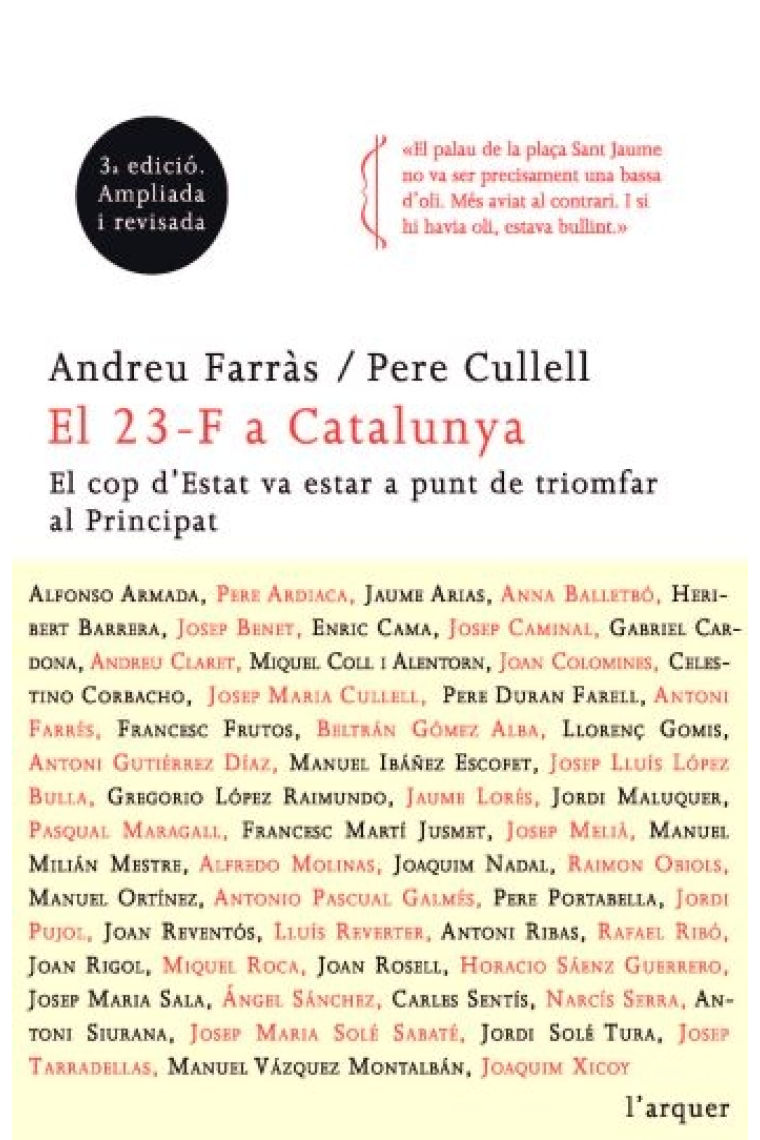 El 23 F a Catalunya. L'èxit del cop d'Estat va anar d'un pèl al Principat