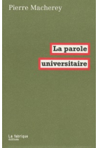 La parole universitaire