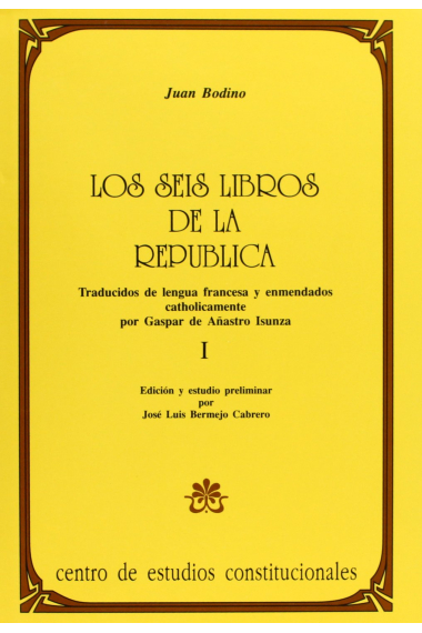 Los seis libros de la República (2 vols.)