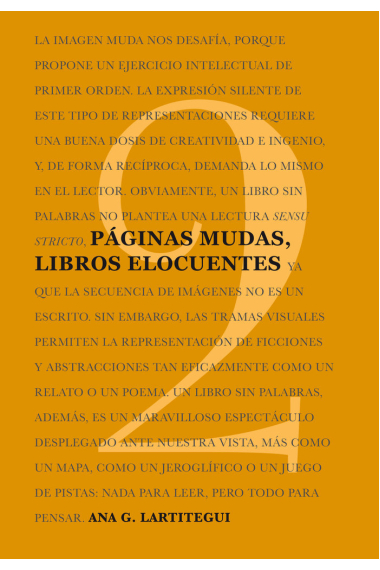 PAGINAS MUDAS, LIBROS ELOCUENTES