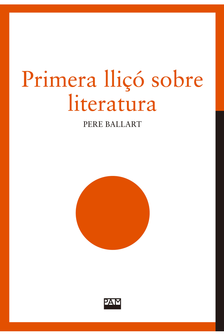 Primera lliçó sobre literatura