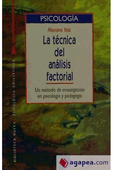 La técnica del análisis factorial