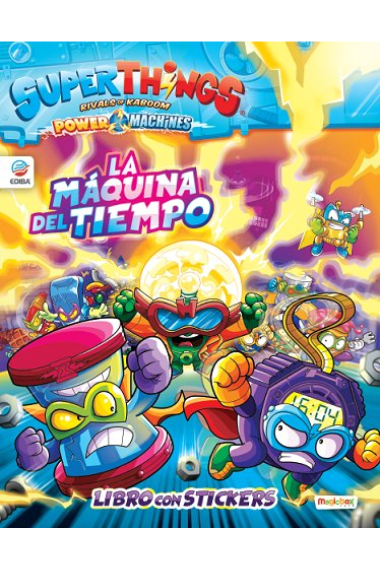 LIBRO DE STICKERS SUPERTHINGS POWER MACHINES - ESPAÑA