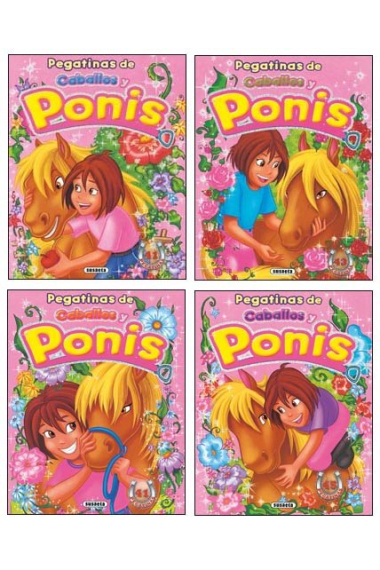 Pegatinas de caballos y ponis (4 títulos)