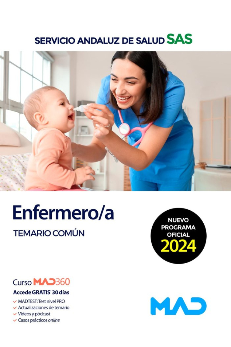 ENFERMERO/A TEMARIO COMUN SERVICIO ANDALUZ SALUD SAS