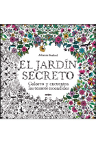 El jardín secreto Colorea y encuentra los tesoros escondidos